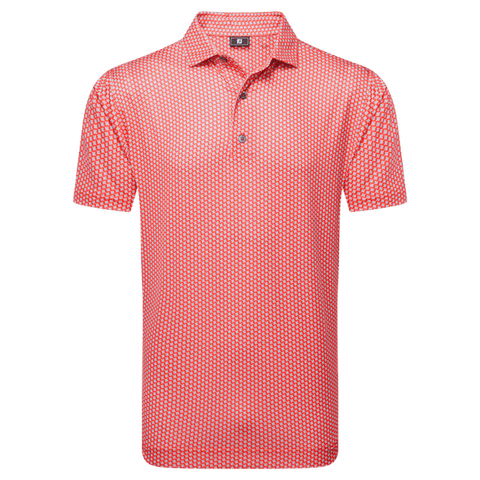Houndstooth Geo Lisle Polo Herren