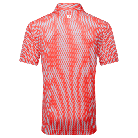 Houndstooth Geo Lisle Polo Herren