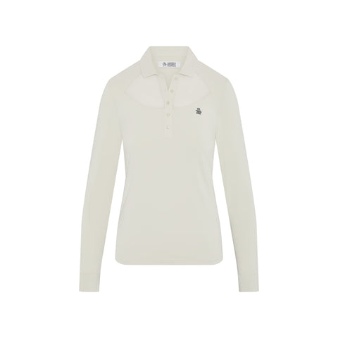 Longsleeve Mesh Polo Damen