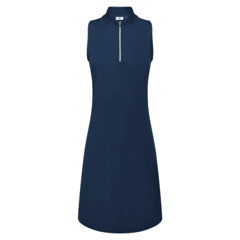 1/4 Zip Sleeveless Kleid Damen