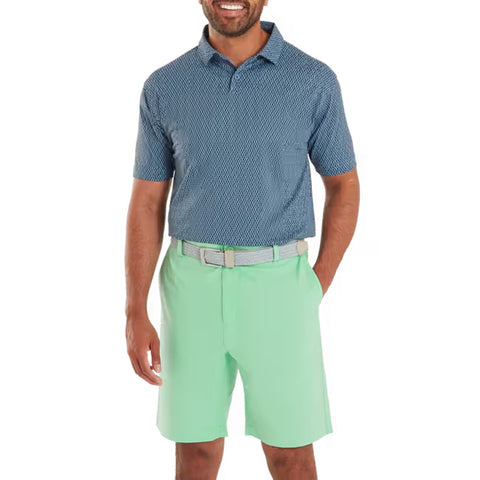 Modernist Geo Pique Polo Herren