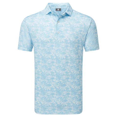 Garden Print Lisle Polo Herren