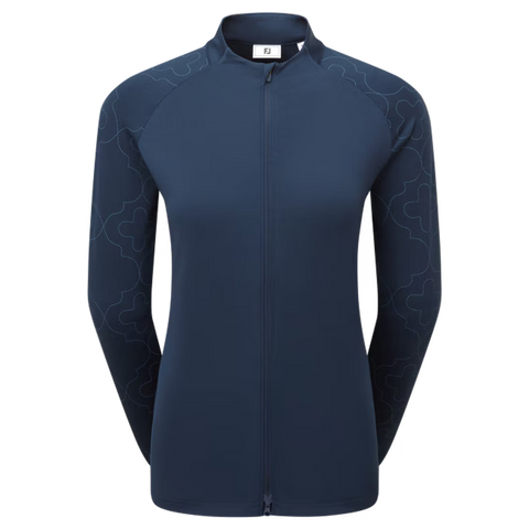 Full Zip Printed Sleeve Midlayer Damen