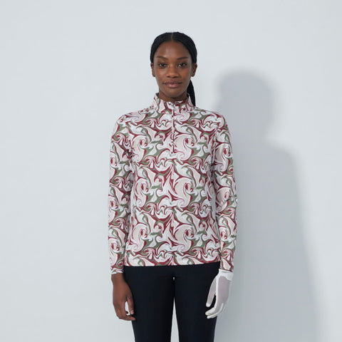 Print Peached Poloshirt Damen