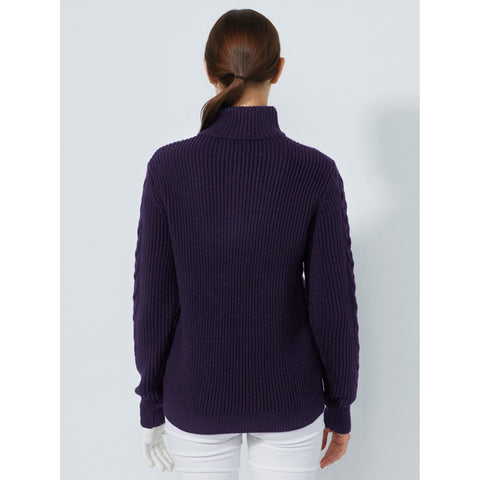 Lined Cable Pullover Damen