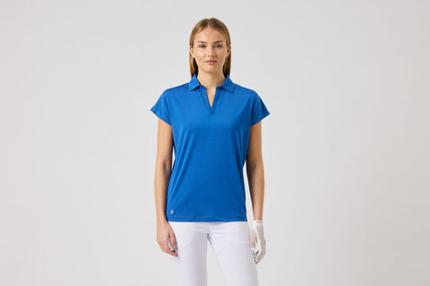 Bella Birdie Cap Sleeve Polo Shirt Damen