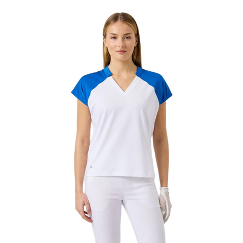 V-Neck Cap S T-Shirt Damen