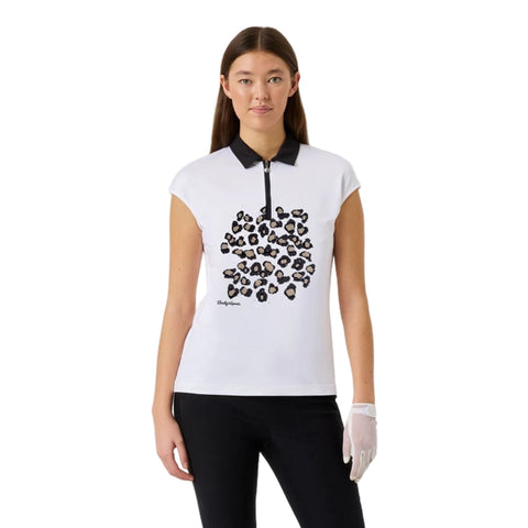 Embellished Cap Kurzarmshirt Damen