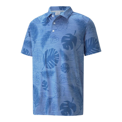 Cloudspun Leaves Flowers Polo Herren