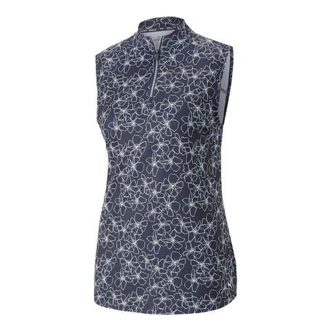 Cloudspun Island Flower Polo Damen