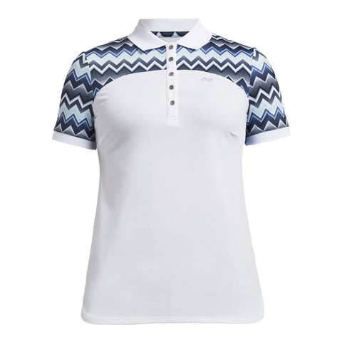Element Block Polo Zigzag Polo Damen