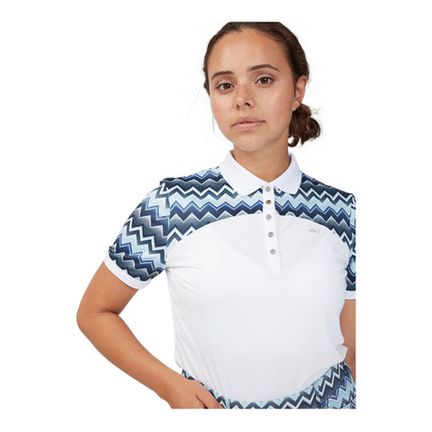 Element Block Polo Zigzag Polo Damen