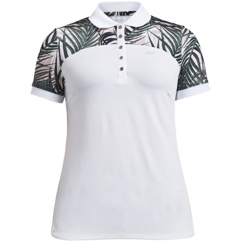 Element Block SS Polo Palm Poloshirt Damen