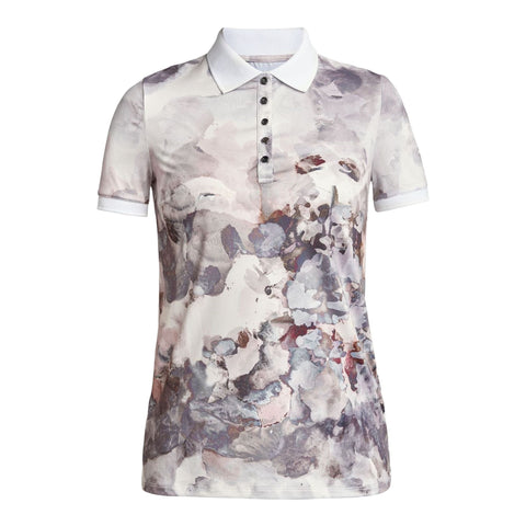 Direction Nude Aquarell Poloshirt Damen