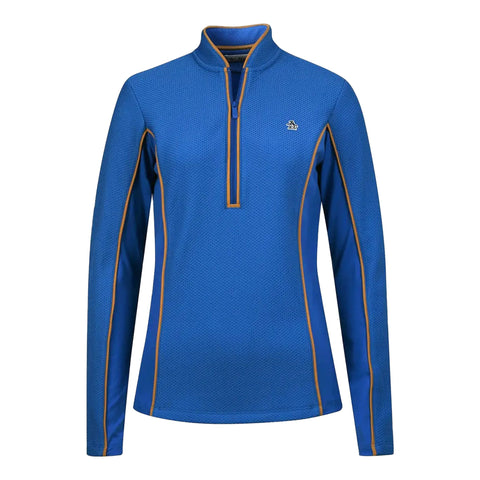 Longsleeve Textured 1/4 Zip Sweater Damen