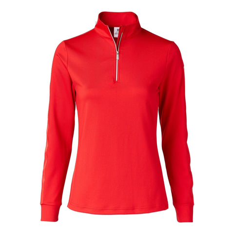 Anna Half Neck Long Sleeve Polo Damen