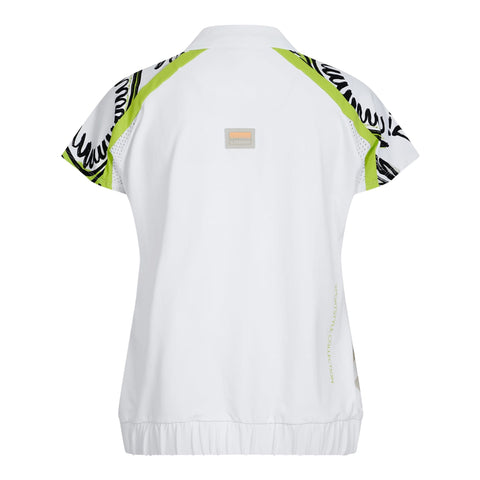Cherry Print Golfpolo Damen