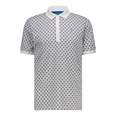 All Over Trefoil Polohemd Herren