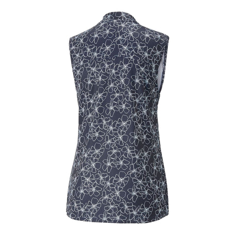 Cloudspun Island Flower Polo Damen