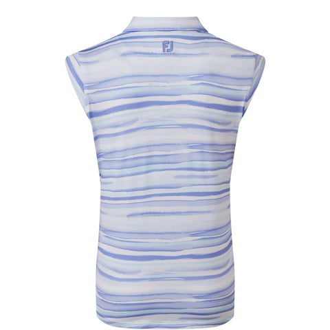 Watercolour Print Lisle Polo Damen