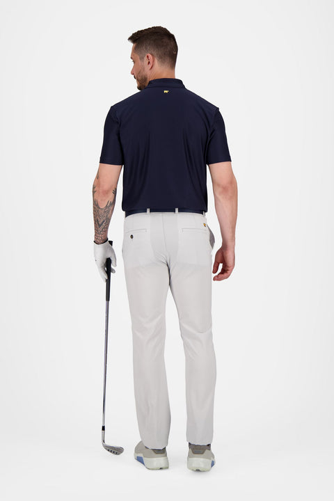 Solid Stripe Poloshirt Herren