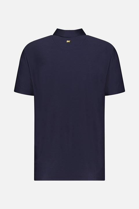 Solid Stripe Poloshirt Herren