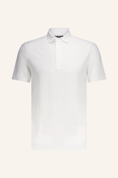 Solid Stripe Poloshirt Herren