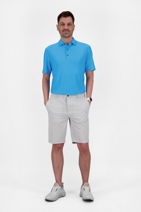 Solid Stripe Poloshirt Herren
