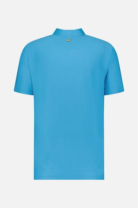 Solid Stripe Poloshirt Herren