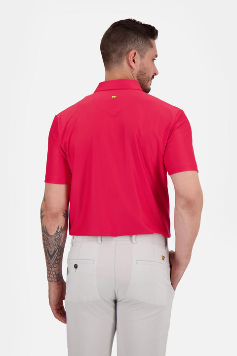 Solid Stripe Poloshirt Herren