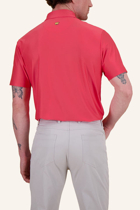 Solid Stripe Poloshirt Herren