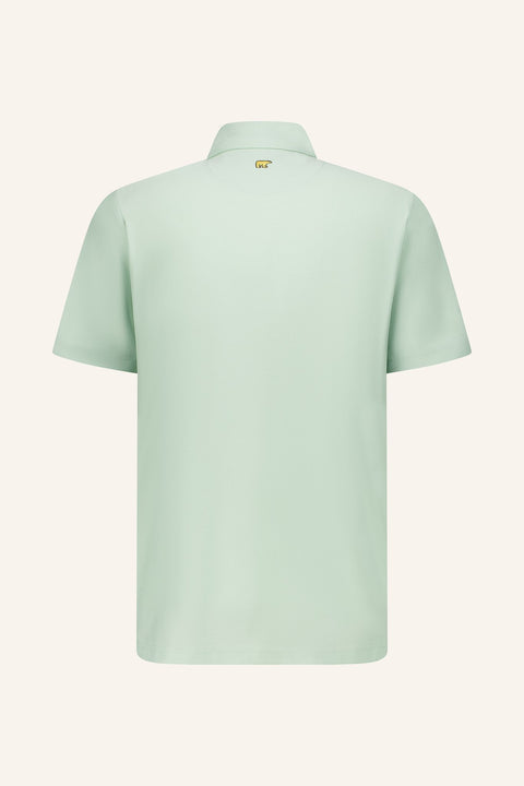 Solid Stripe Poloshirt Herren