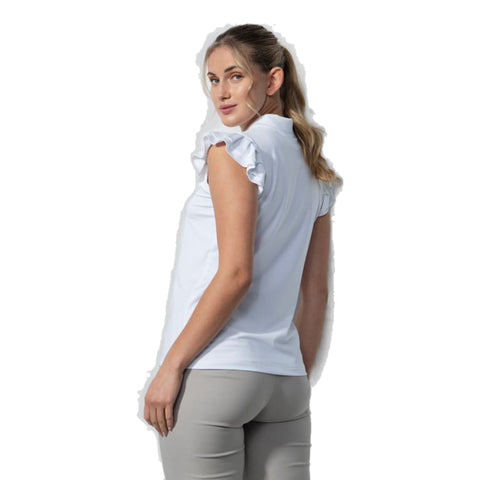 Albi Sleeveless Ruffled Poloshirt Damen