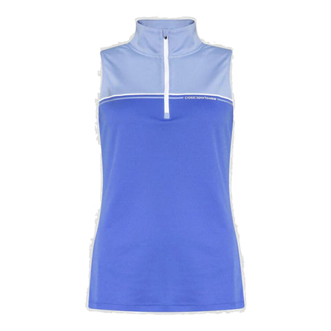 Colorblock Sleeveless Poloshirt Damen
