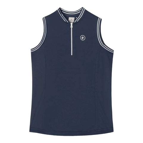 Nostalgia Ärmelloses Poloshirt Damen