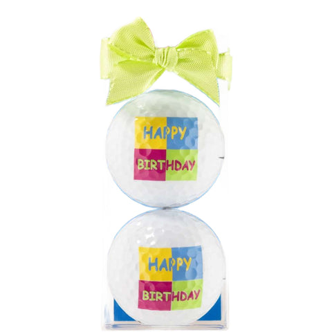 Happy Birthday Quadrat Golfgeschenk