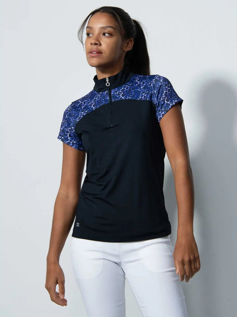 Andria Cap Sleeves Half Neck Shirt Damen