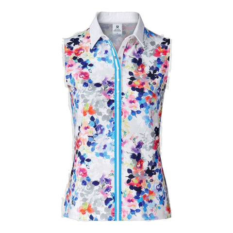 Mira Flower Polo Shirt Damen