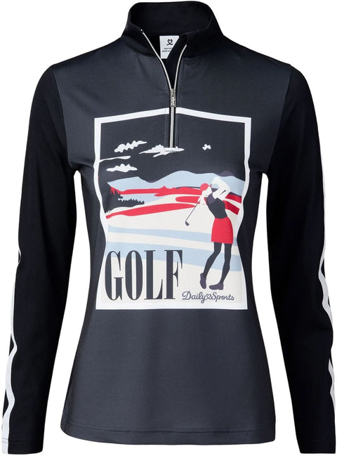 Britt Golf Polo Half Neck Damen