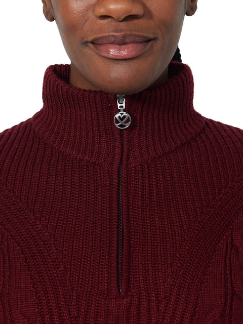 Lined Cable Pullover Damen