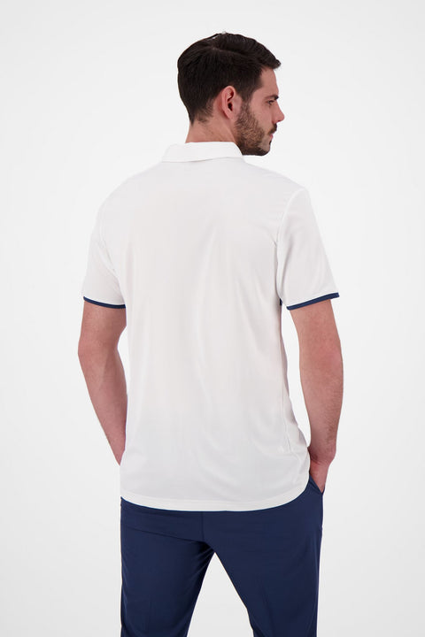 Core Left Chest SS Polo Weiß/Navy Herren