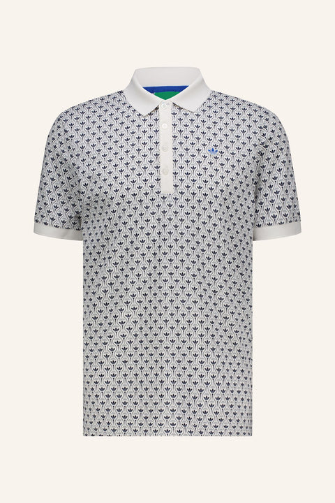 All Over Trefoil Polohemd Herren