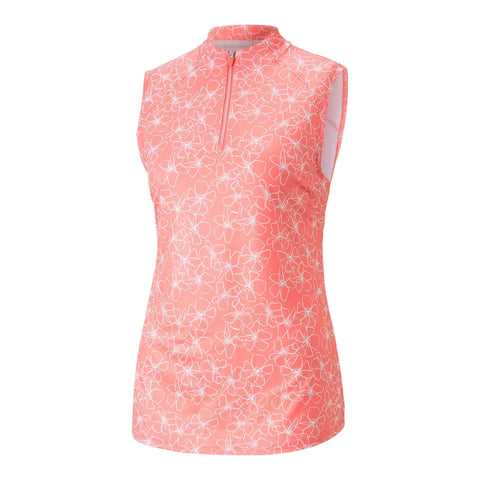 Cloudspun Island Flower Polo Damen