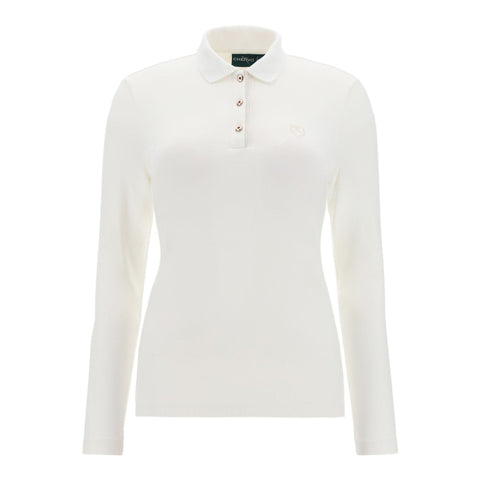 Afraid Langarm Polo Damen