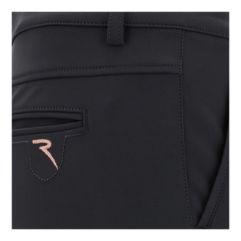 W String Hose Schwarz Damen