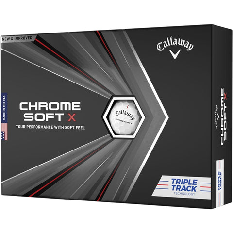 Chrome Soft X Triple Track Golfbälle