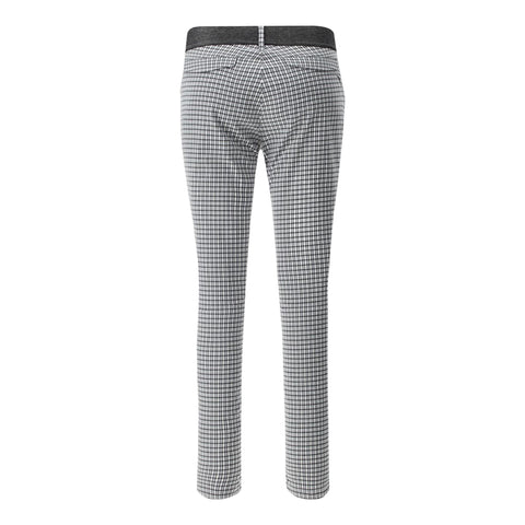 Sicuro Weiß/Schwarz Kariert Hose Damen
