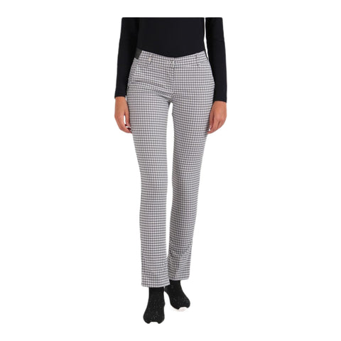 Sicuro Weiß/Schwarz Kariert Hose Damen
