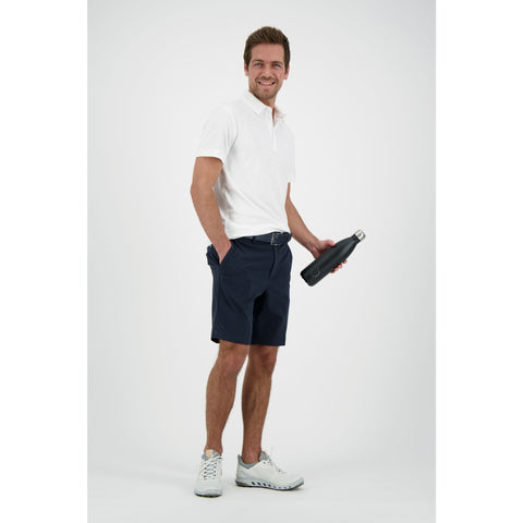M Tony Slim Fit SS Polo Print Neo Deboss White Herren