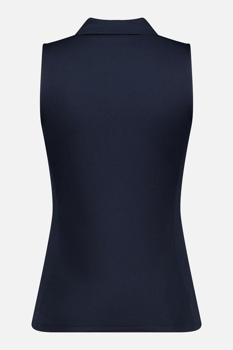 W Dena Sleeveless Golf Top JL Navy Damen